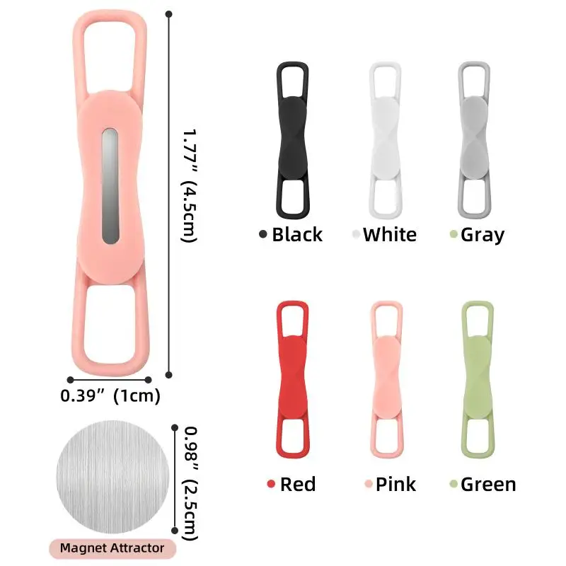 2/3/6Pcs Magnetic Multifunction Silicone Adjustable Pen Stand Tablet Fixed Touch Pen Clips For Office Accessories Organizer