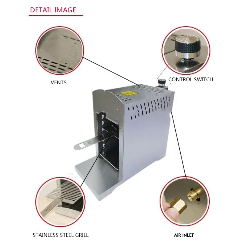 شواية متعددة الوظائف عديمة الدخان للشواء ، درجة حرارة عالية ، آلة لحم ، منزلية ، خارجية ، غاز محمول