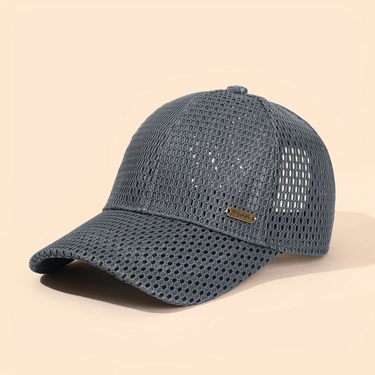 Herren Sommer Dünne Sportkappe Outdoor Mesh Logo Modische Sommer-Baseballkappe Atmungsaktiver Sonnenhut Anglerhut – Detail 4