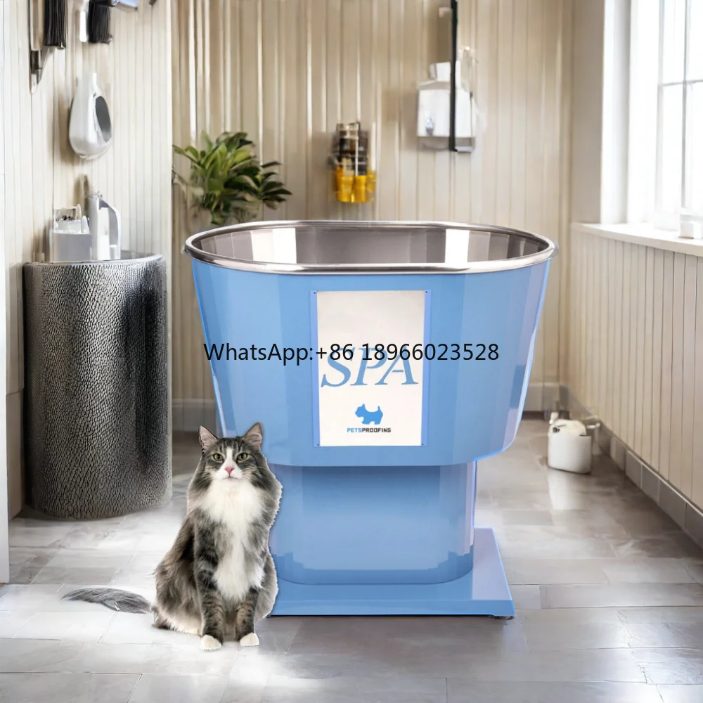 

Petsproofing Luxury Pet Spa Bubble Therapy Bathtub Wash Station Durable Stainless Steel Medium Large Size Dogs Sustainable