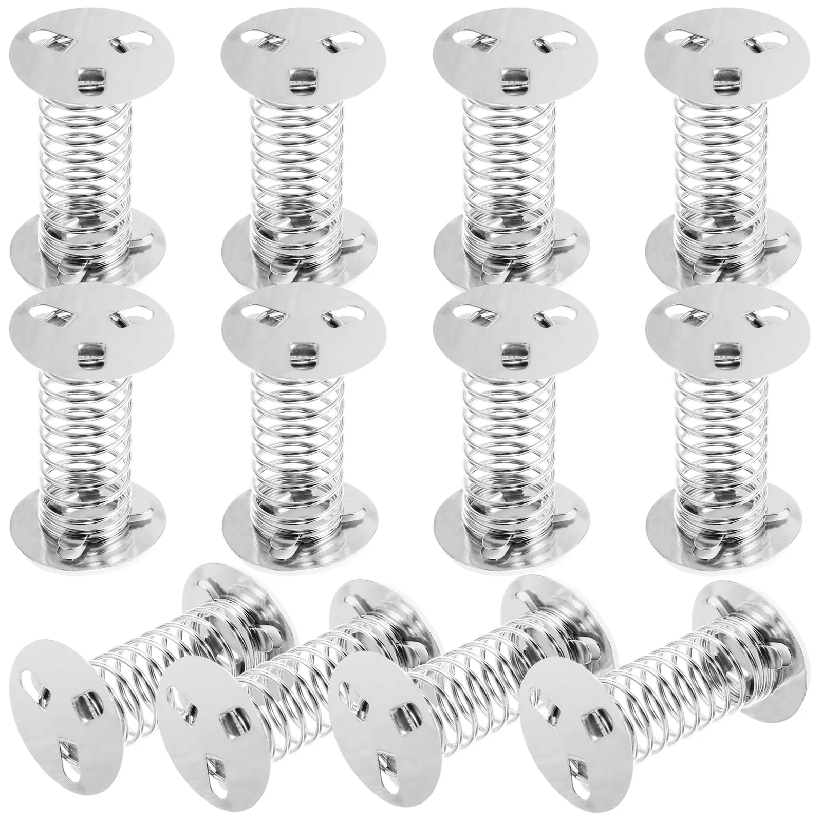 

12pcs Lucky Cat Accessories Spring Base Mount Silver Shaking Wobble Springs Toy Craft Supplies DIY Projects Tools Parts