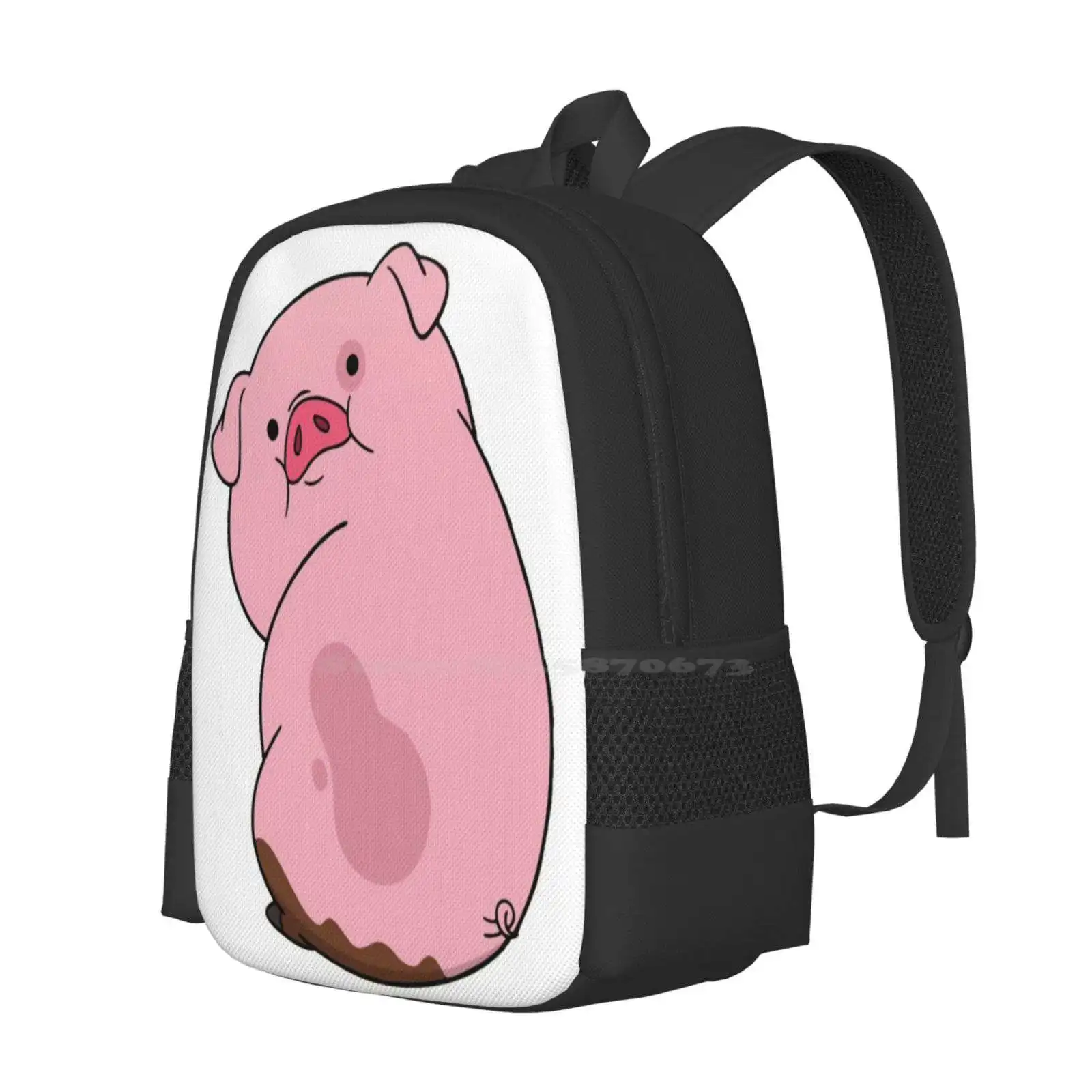 Waddles School Bags Travel Laptop Backpack Waddles Pig