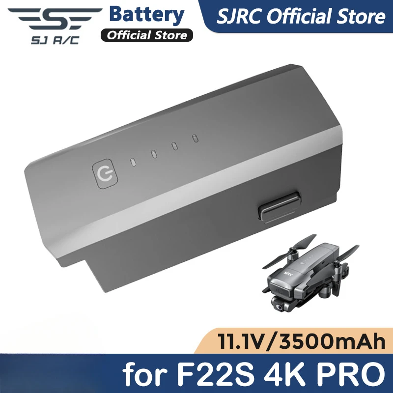 

SJRC Original F22 S2 PRO 4K Drone Battery 11.1V 3500mAh Lithium Battery Accessories for F22 S2 PRO+ Camera Dron Battery Parts