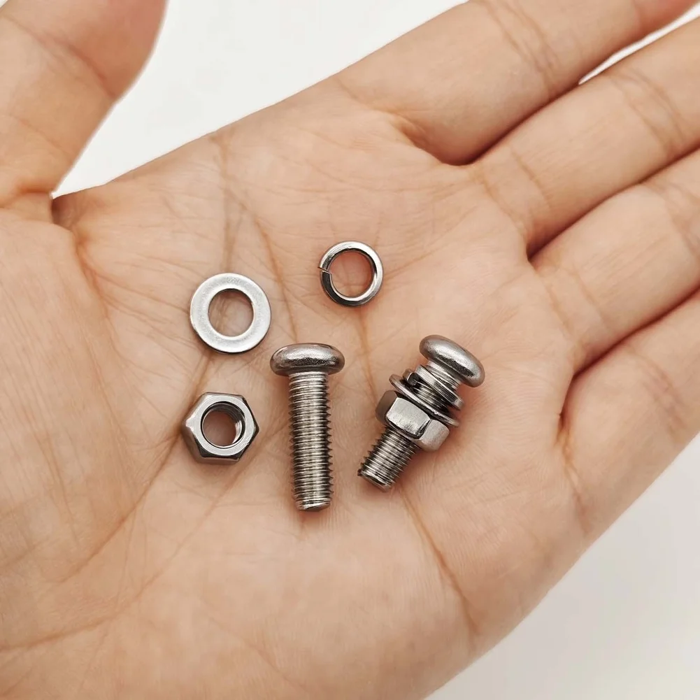 Outdoor Installation Screws 304 Stainless Fasteners Stainless Steel Screw Set Sorted Compartment Box Portable Storage Case