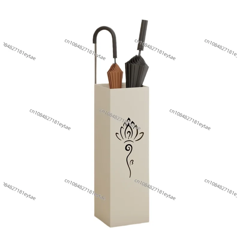 Wrought Iron Hollow Umbrella Storage Rack Creative Bucket for Home Fashion