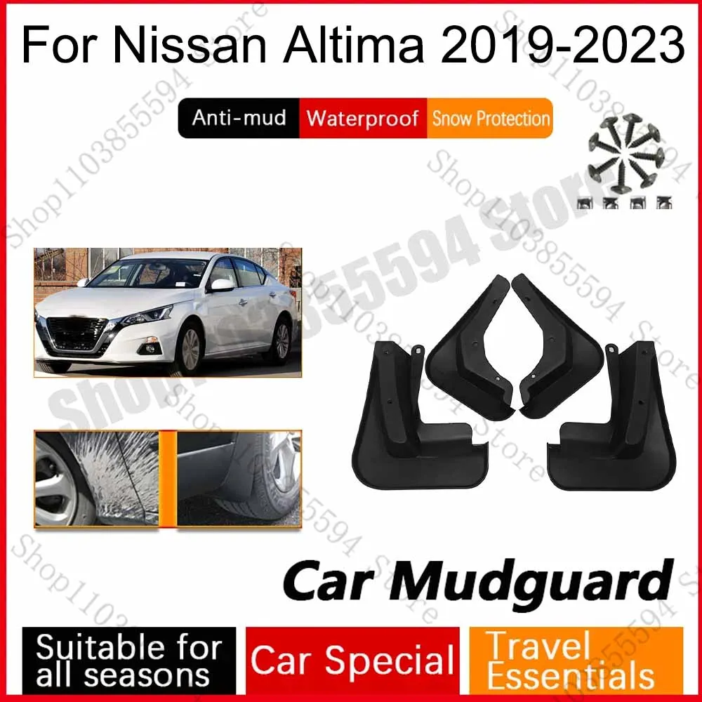 

Car Mud Guards For Nissan Altima 2019-2023 ABS Flaps Splash Front Rear Wheel Mudflap 4PCS Auto Accessories