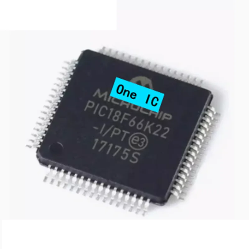 2pcs 100% Original PIC18F66K22-I/PT TQFP64 PIC18F66K22 Brand New Genuine Ic