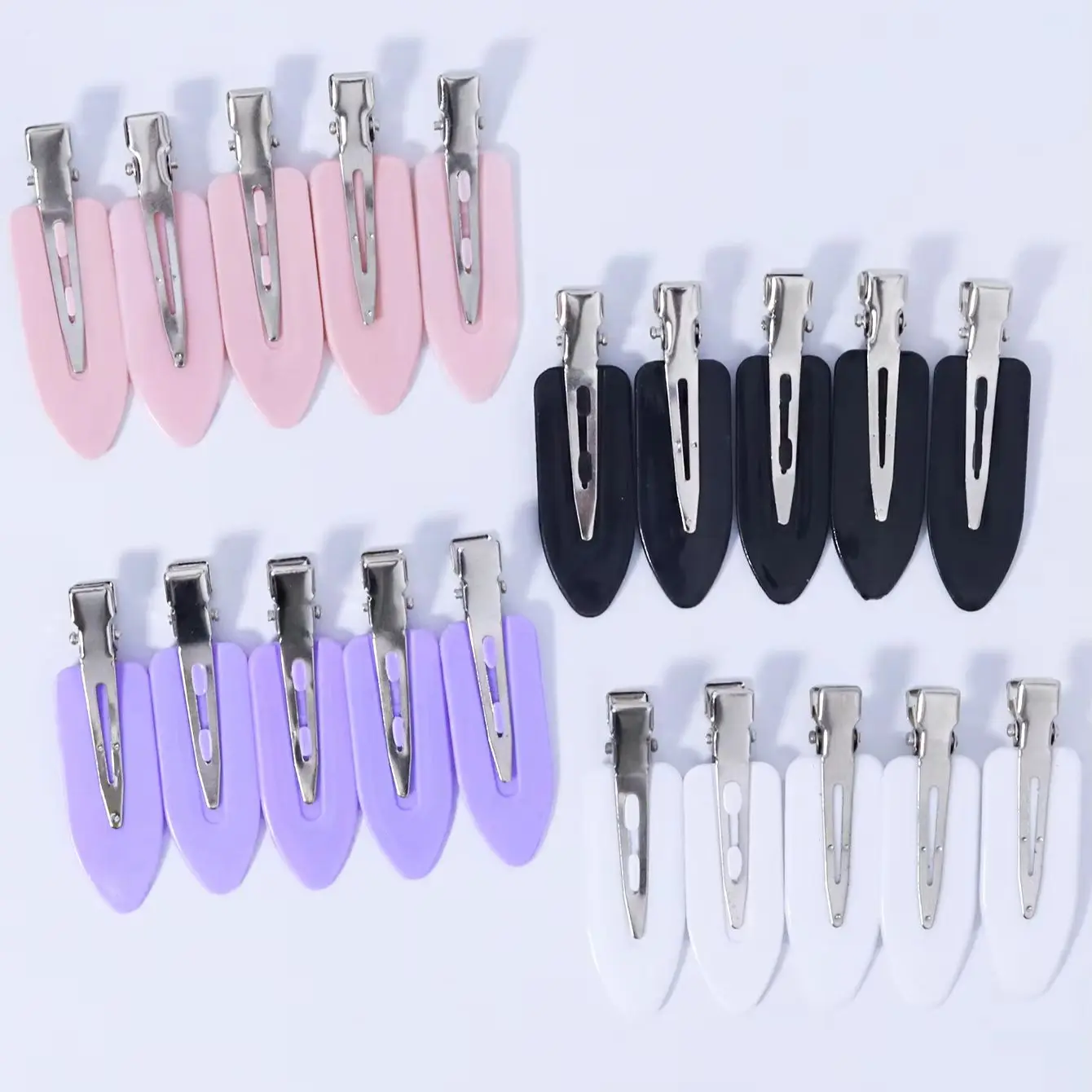 20 قطعة/المجموعة غير منحني مقاطع الشعر سلس الجانب الانفجارات ماكياج الوجه اكسسوارات الإناث تصفيف مقاطع الشعر خاص للشعر المستعار الحقيقي #2