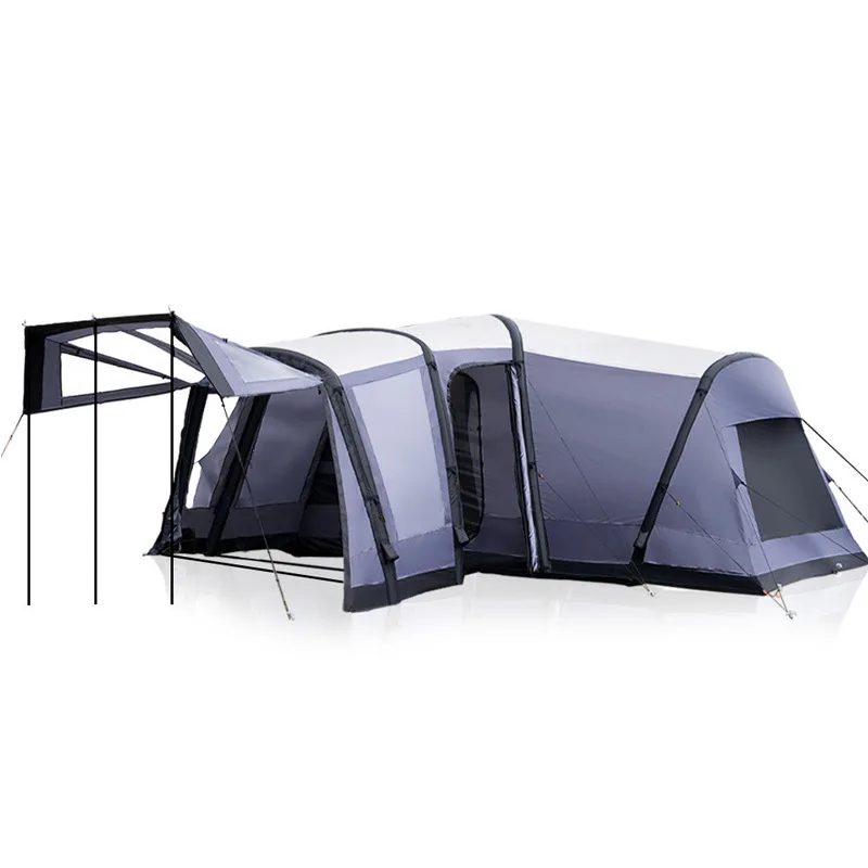

Large two-bedroom one-hall tent outdoor tunnel camping tent folding
