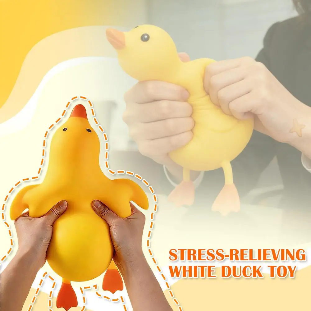 

Upgrade Squishy Antistress Duck Toys Cute Goose Animals Toys for Kids Adults Decompression Stretch Toys Friends Best Gift