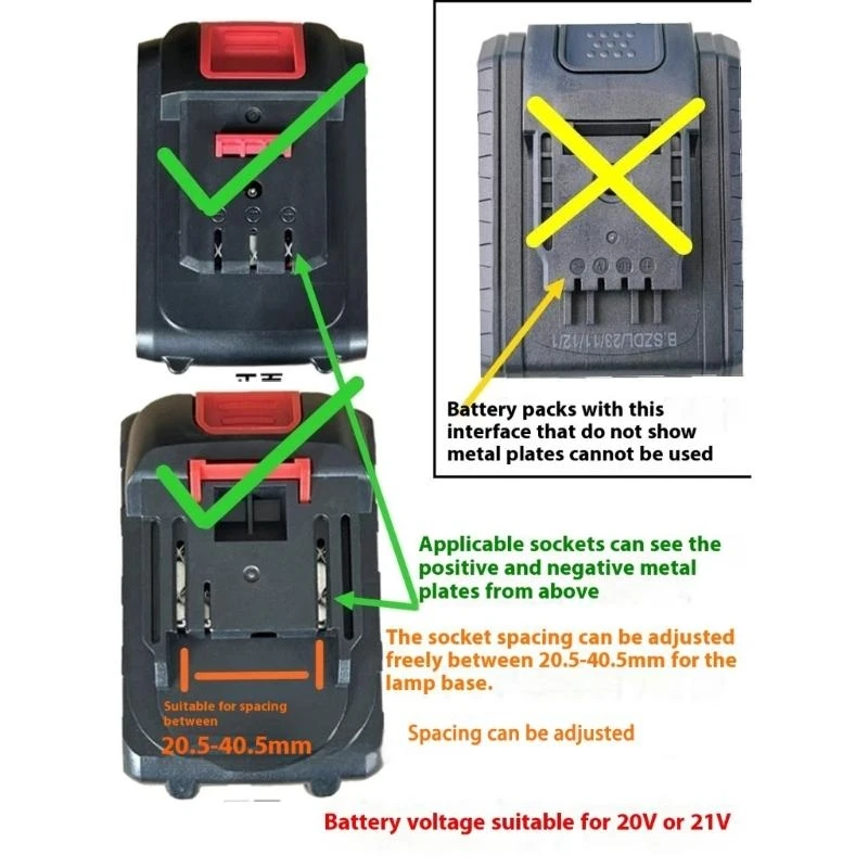 Bright Portable Lighting Tool For Battery Devices Cordless Design