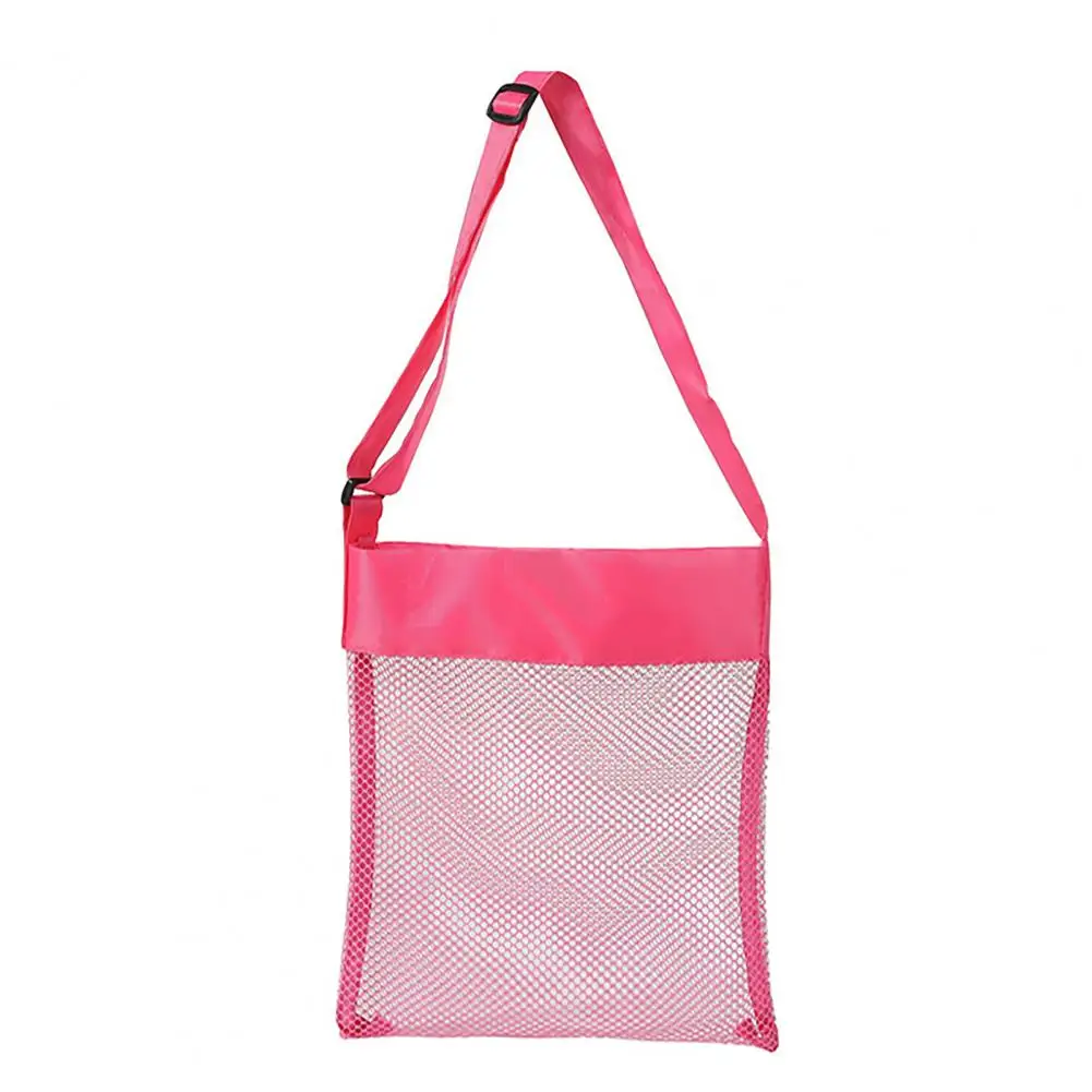 Children's Beach Digging Tools Storage Bag, Large Capacity, Portable Lightweight Mesh Bag, with Adjustable Strap, Beach Bag for view 5