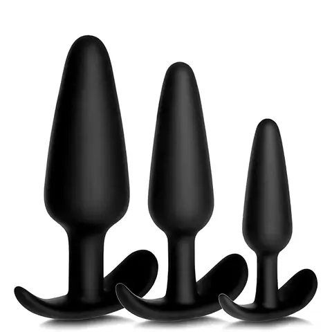 4pcs/set Beginner Butt Plug for Men Silicone Anal Plug Prostate Massager Bullet Vibrator Adult Goods Sex Toy for Men Women Gay