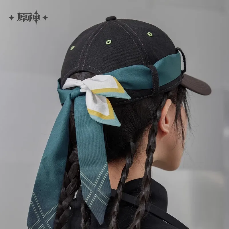 miHoYo Gioco Ufficiale Kinich Cappello Genshin Impact Kinich Tema Paglia Denim Berretto da baseball Accessori di abbigliamento Cosplay Regalo di Halloween