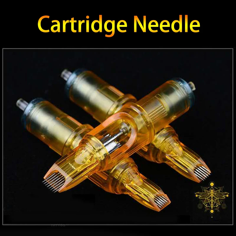 5/10pcs Tattoo Cartridge Needle RL RM RS M1 Yellow Dragonfly 1 3 5 7 9 11 13 14 15  For Tattoo Machine Pen Needle Accessories