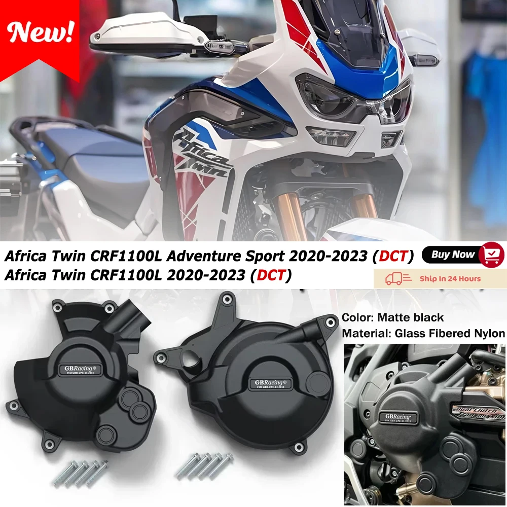 

For Honda GB Racing Engine Protective CoveAfrica Twin CRF1100L / Adventure Sport (DCT) 2020-2023 Nylon and Fiberglass Composite