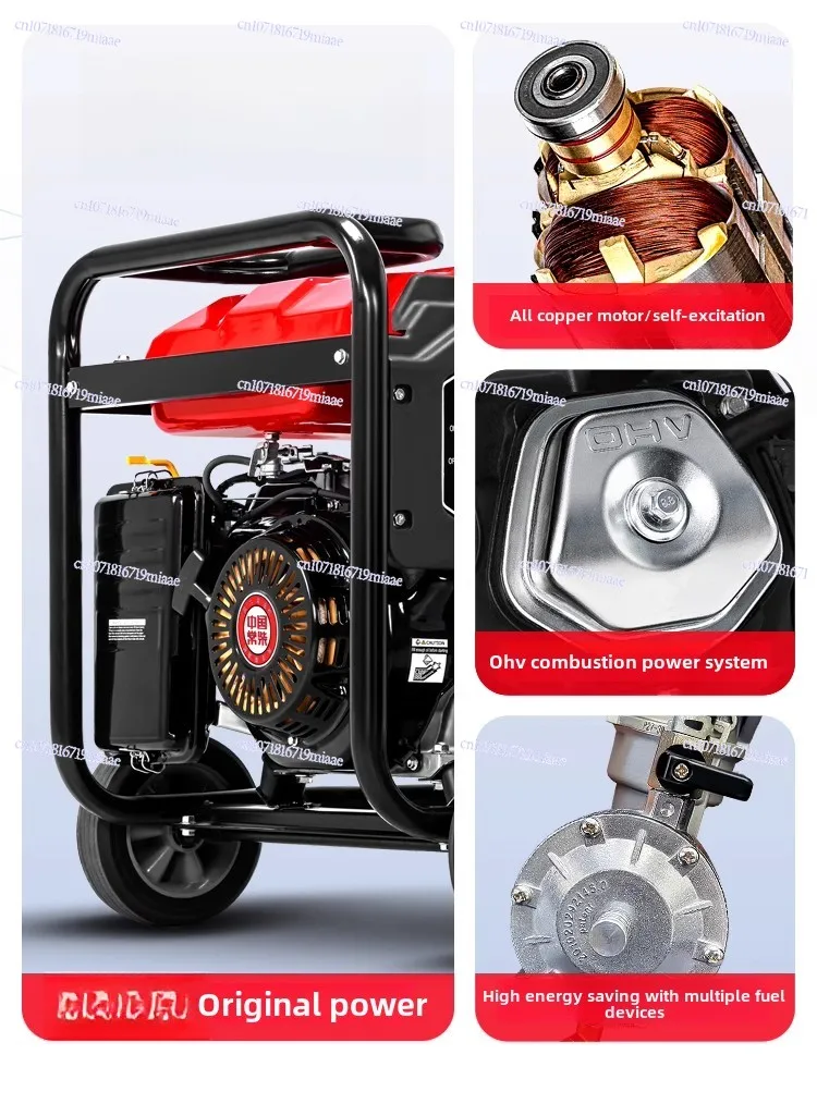 Small Household Generator Dual Voltage 220V/380V Single Phase/Three Phase 5KW to 12KW Options for Home Use