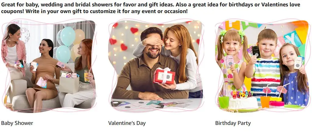 24 Stück Blanko-Geschenkgutscheine Rubbelkarten für Kleinunternehmen Personalisierte Feiertags-, Weihnachts-, Hochzeits-, Geburtstags- und Partyzubehör – Detail 2