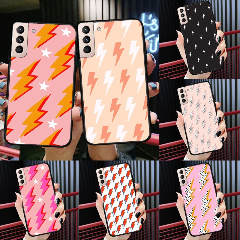 Funda con perno relámpago para Samsung Galaxy S25 Ultra S20 S21 S22 S23 S24 Ultra S9 S10 Plus S24 FE