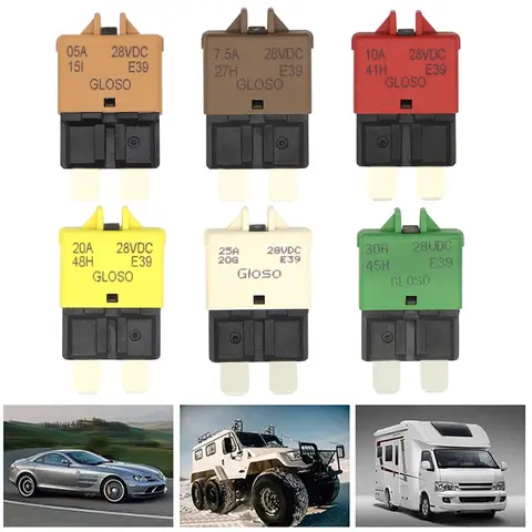 ATC Bladstroomonderbreker – 12/24V, Automatische Reset, 5-30A Thermische Beveiliging – Geschikt Voor Auto, Boot, Camper En Race
