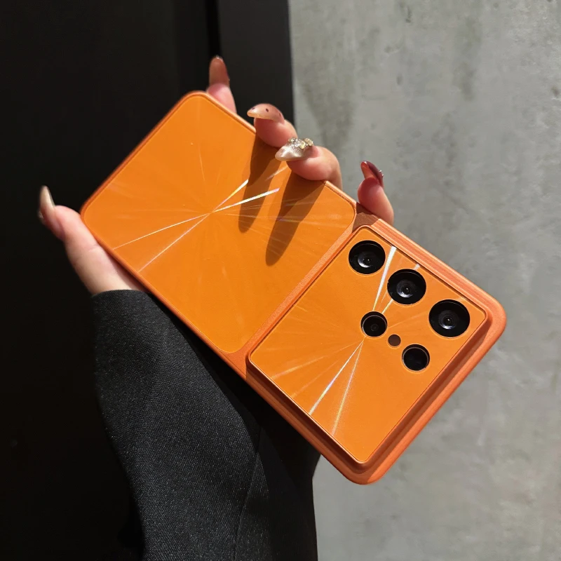 Solid Color Matte Soft Frame Aurora CD Texture Corning Backplane Phone Case For Samsung Galaxy S26 Ultra S24 S25 Ultra Plus FE
