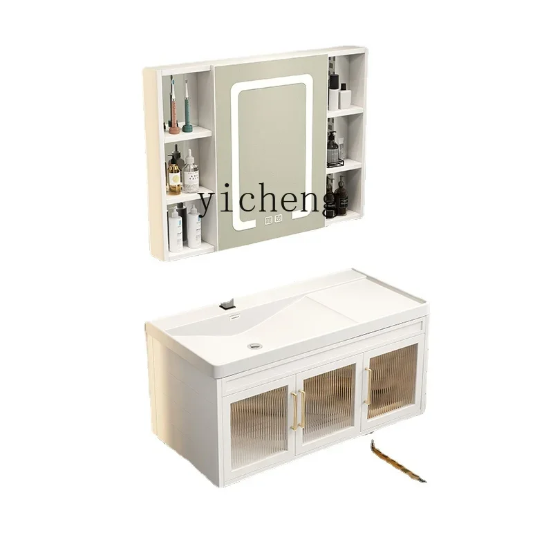 

XL Alumimum Bathroom Cabinet Thickened Wash Basin Washbasin Ceramic Whole Washbin Washstand