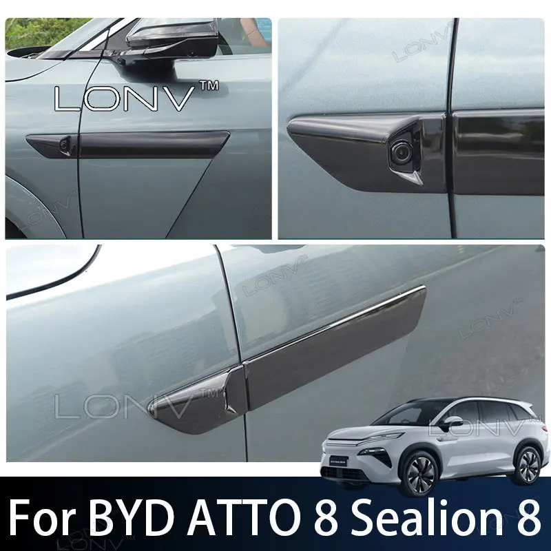 For BYD ATTO 8 Sealion 8 2026 2027 Car Camera Protective Cover Side Camera Anti-Scratch Trim Body Kits Decoration Accessories