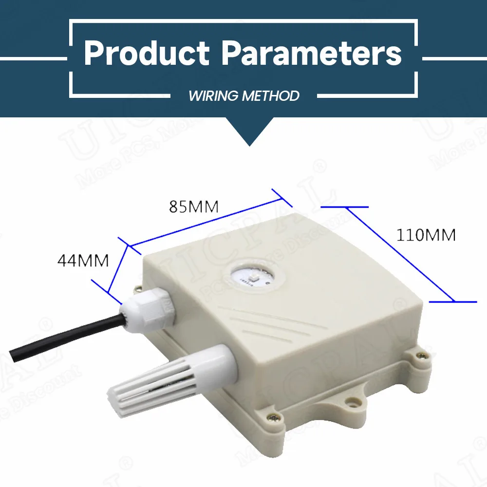 UV Sensor Sunlight Ultraviolet Irradiation Intensity Detection High Precision Sun Light Illuminance Detector RS485 0-5V 4-20mA