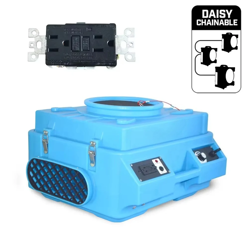 Portable Electric Air Scrubber   Filter 3-Stage Filtration 600 CFM Dust/Smoke/Odor Removal Aromatherapy 300-400 Sq ft