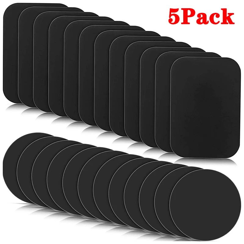 Suporte magnético do suporte do telefone móvel do carro, folha do ferro do disco da placa do metal, etiqueta, ímã, 1 Pc, 3 Pcs, 5Pcs