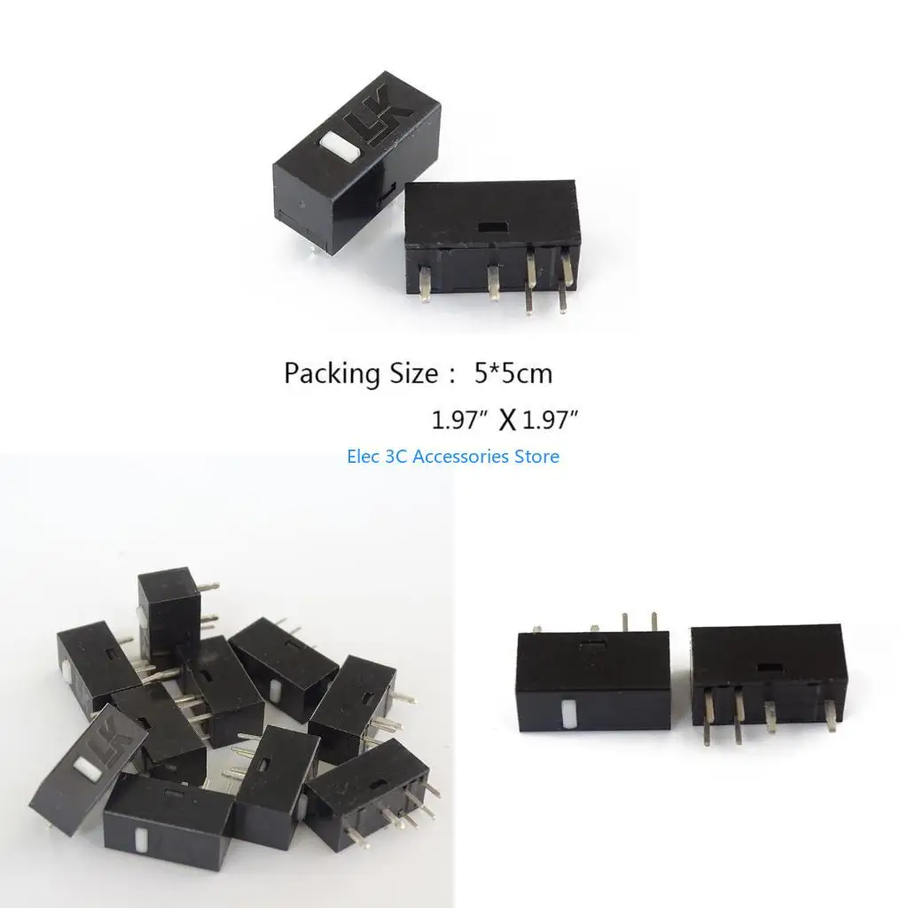 Y51A Original Light Mouse Momentary Push Button Micro Limit Switch 6 Pins 50 Million for A4tech Bloody 2 Pieces