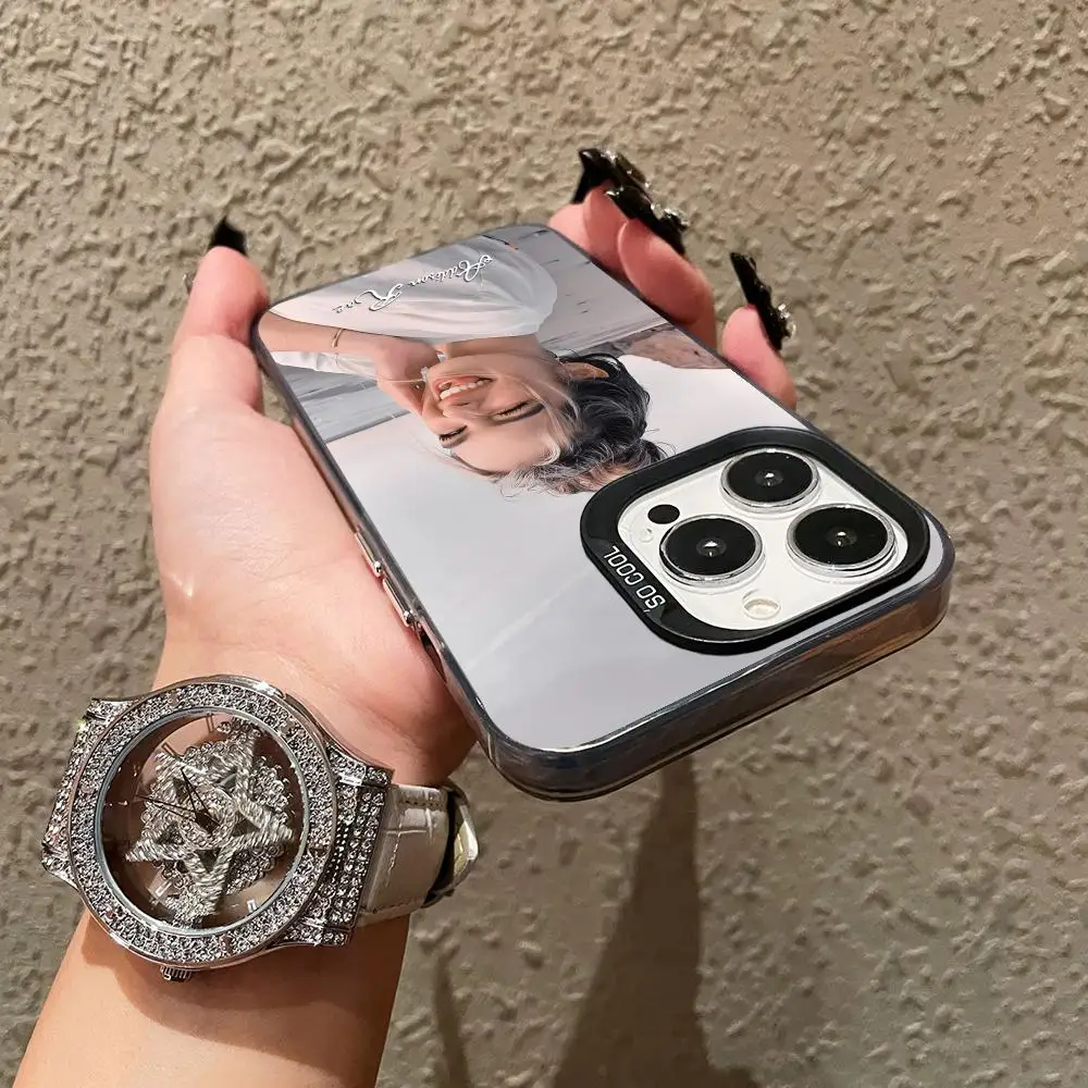 أديسون راي حافظة هاتف محمول آيفون 17 16 15 14 13 12 11 X XR XS 8 7 Pro Max Plus غطاء ملون شفاف غطاء فاخر