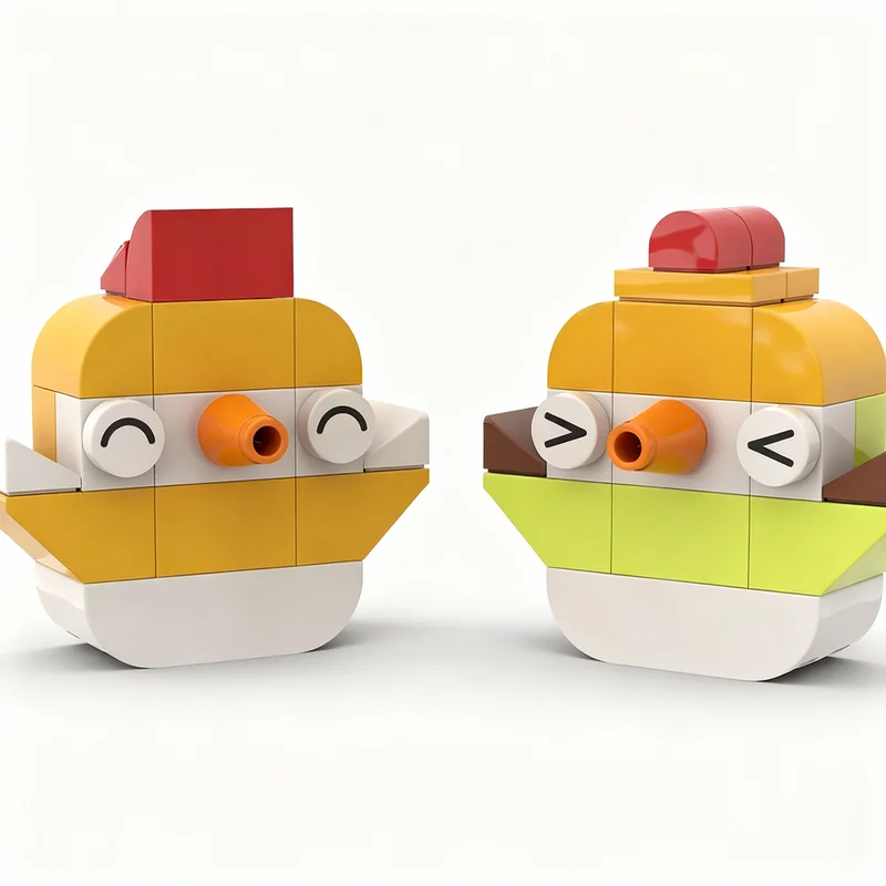 203pcs MOC Classic Easter Model Building Blocks Construction Assemble Toys Christmas Gifts DIY Creative Idea Education Brick