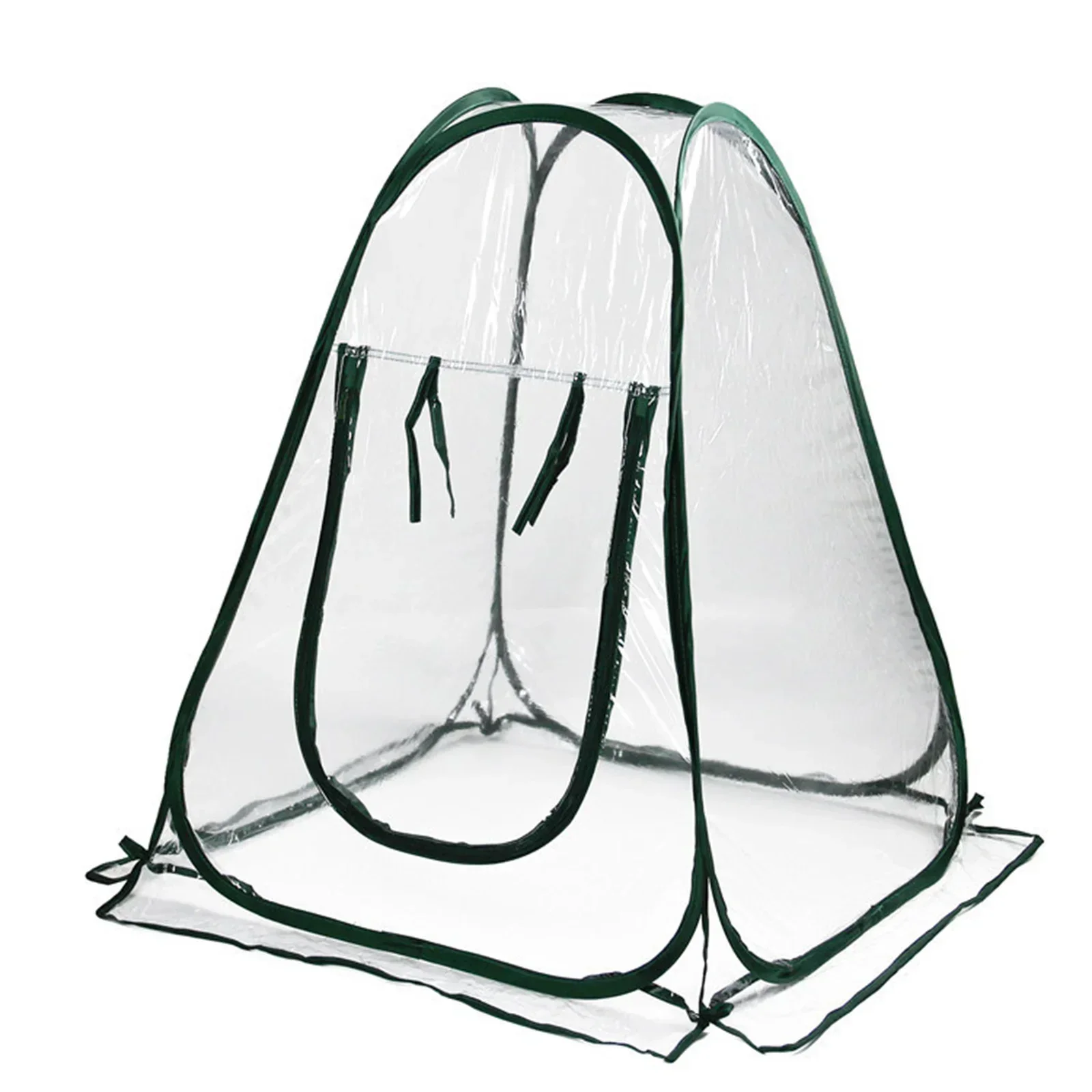 

Small Greenhouse Tent to Protect Your Plants from Strong Wind Heavy Rain & Frost PVC Cover & Steel Hoop Design