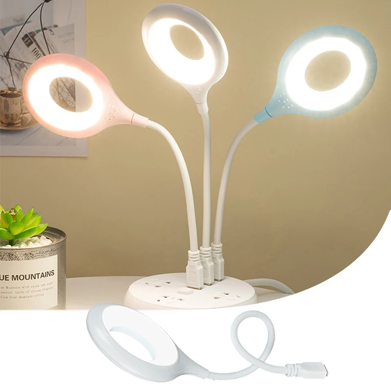 USB Flexible Led Light Reading Night Lamp 6500K White LED Night Light For Bedroom Eye Protection Lamp Baby Sleeping Light