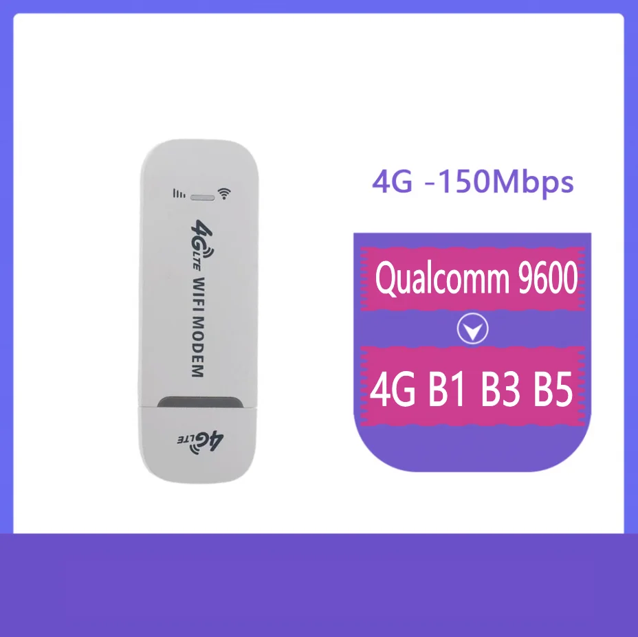 

4G LTE Wireless USB Dongle Mobile Broadband 150Mbps Modem Stick Sim Card USB 150Mbps Modem Stick 4g b1 b3 b5