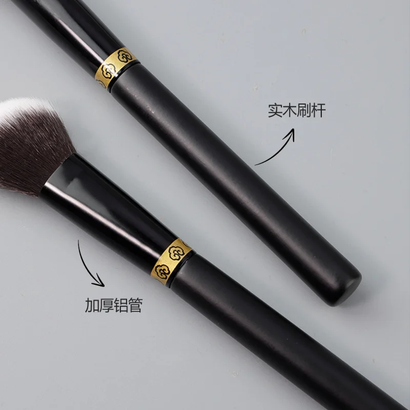 Companheiro de maquiagem pó macio para arranhões forte três contorno de alto brilho pincel de sombra de olhos ferramentas de beleza