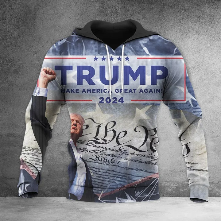 Donald Trump Jesus Print Hoodies 3D Trump Fans Supporter Unisex Sweatshirt Men Women Tracksuit Oversized Pullover Men's Clothing