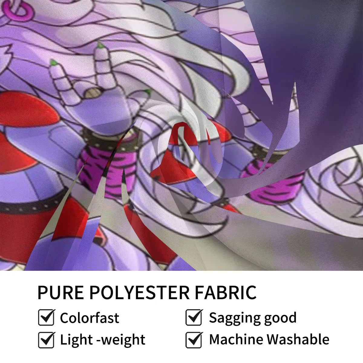 نسيج Roxanne Wolf المضحك للتعليق على الحائط، ديكور منزلي جمالي، مفروشات لغرفة المعيشة وغرفة النوم وغرفة النوم #4