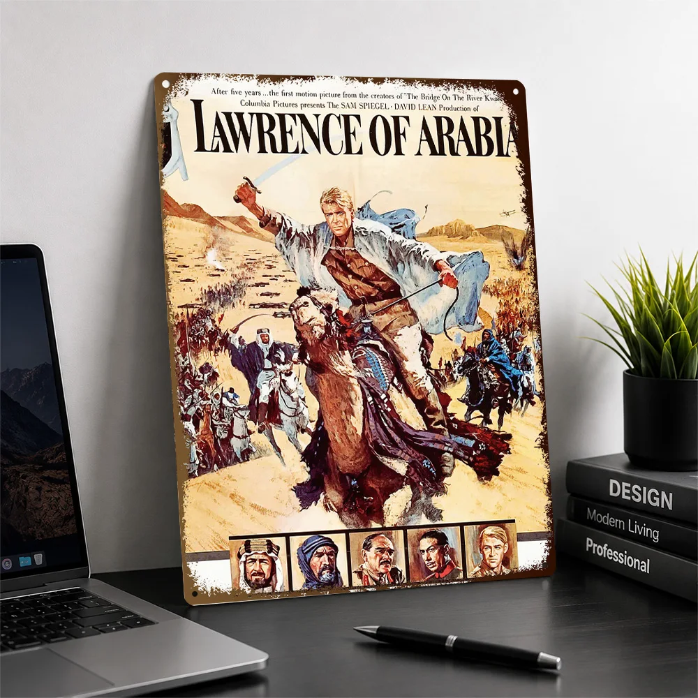 Lawrence Of Arabia Printed Poster Customized Aluminum Metal Sign Movie Scene Wall Art Enhances Living Rooms And Collector Dens