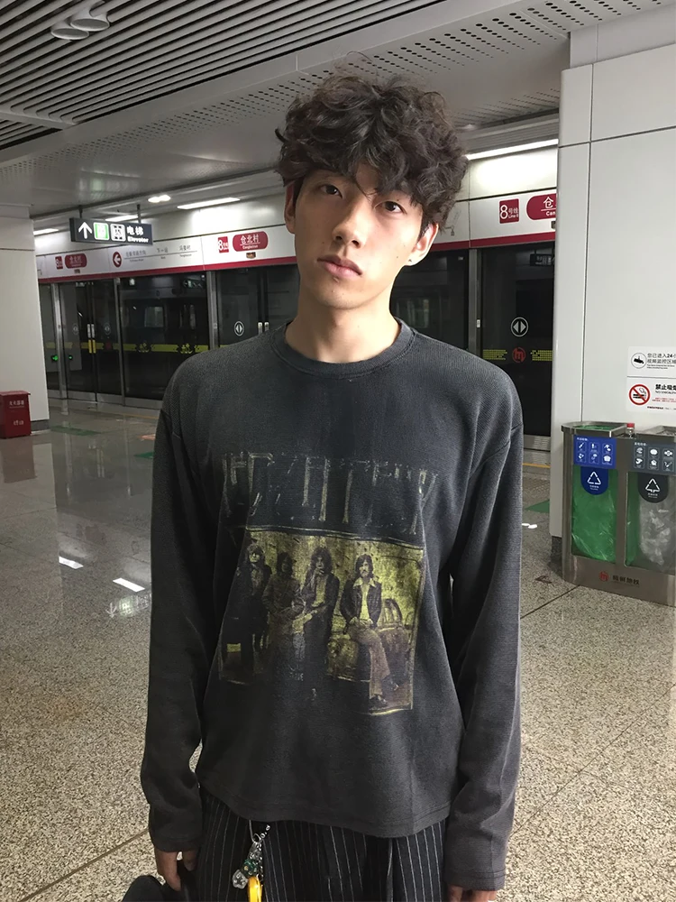 

Мужская толстовка Waed Bla с длинным рукавом и круглым вырезом, в американском ретро-стиле, плотная, Cleanfit, базовая, для осени