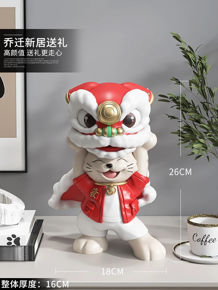 China-Chic Xingshi Zhaocai Cat Decoration Living Room Home Accessories Shop Front Desk Cashier Zhaocai Decoration Opening Gift