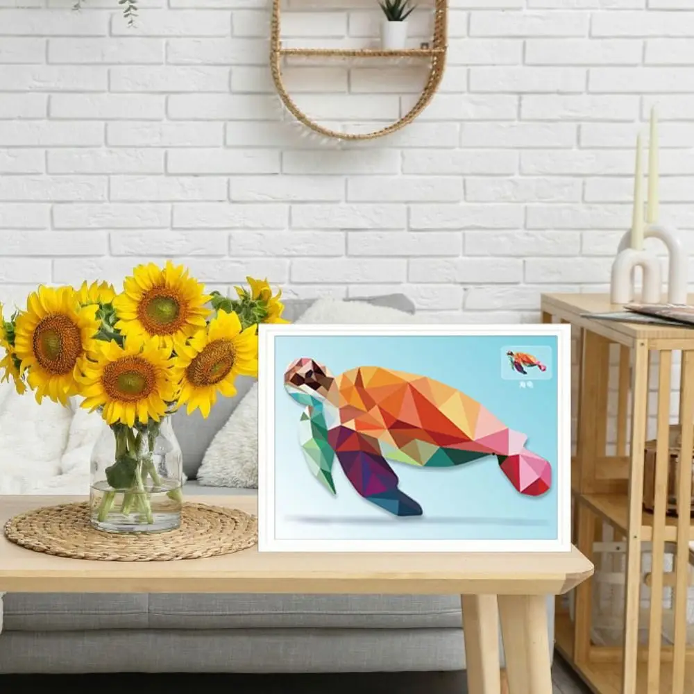 Libri di adesivi geometrici 3D di carta Kit di materiali per pasta educativa fai-da-te fatti a mano Simpatici animali Montessori Libro di adesivi per bambini