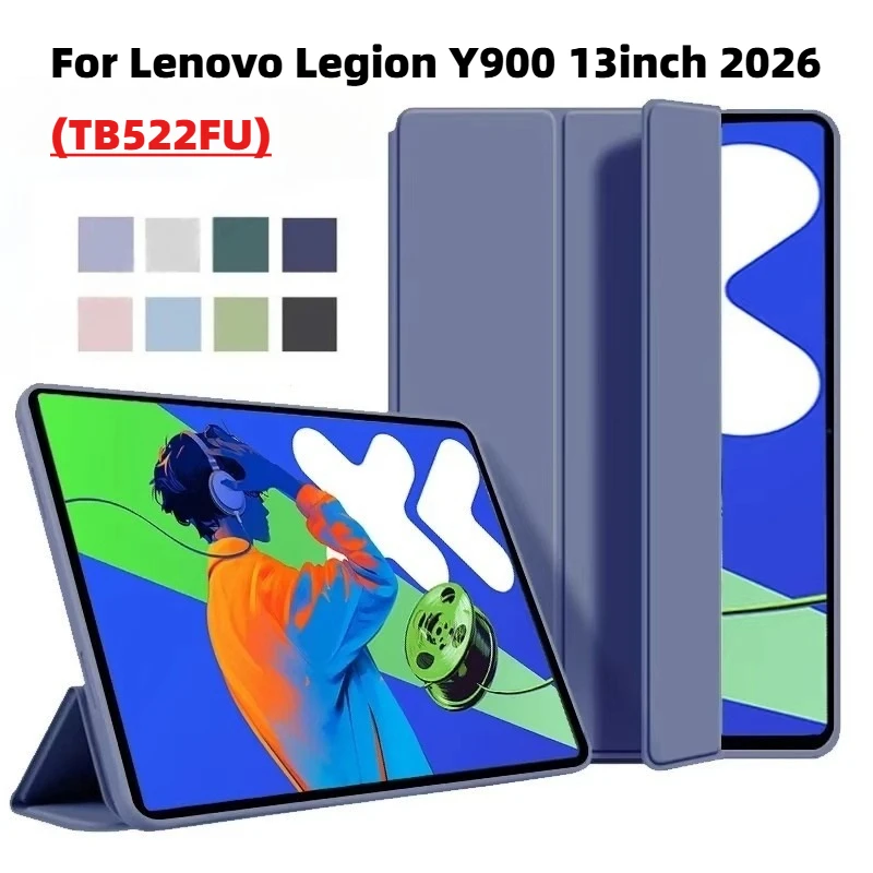 TPU Case For Lenovo Xiaoxin Pad Pro 12.7 2025 Legion Y900 13inch 2026(TB522FU) Idea Tab Pro Gen 2 13'' Tri-fold Stand Auto Sleep