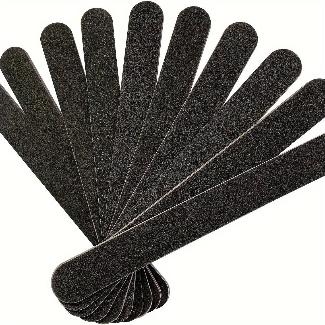 5/10/50pcs Professional Double-sided 100/180 Grit Nail File, Black Nail Care Tool and Home Nail