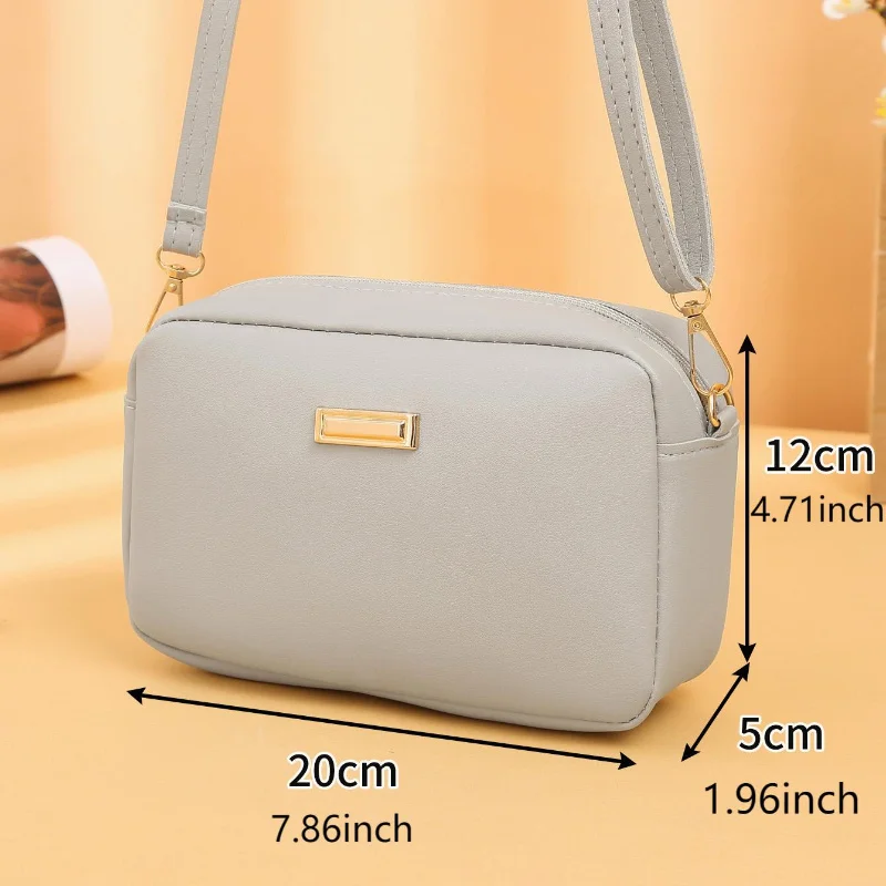 Umhängetasche für Mädchen, einfarbig, Umhängetasche, schlichtes Design, PU-Leder, leichte kleine Tasche, geeignet für Kindermode – Detail 3
