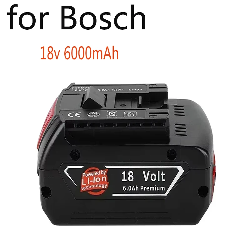 

For Bosch 18V Battery 5.0/6Ah Electric Drill 18V Rechargeable Li-ion Battery BAT609 BAT609G BAT618 BAT618G BAT614 Charger