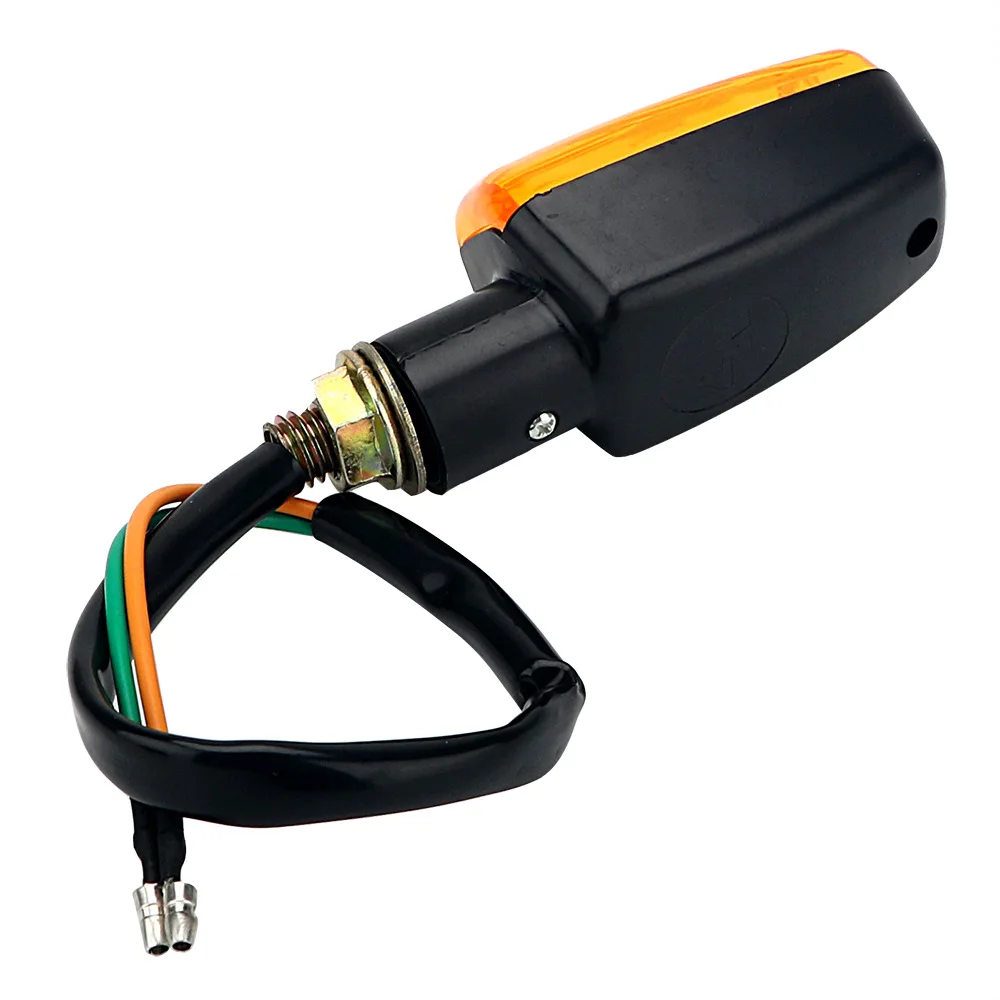 2 Stuks Motorfiets Knipperlichten Led Richtingaanwijzer Lampjes Amber Lamp Universele Motor Terug Achter Blinker Indicator Achterlicht 12V