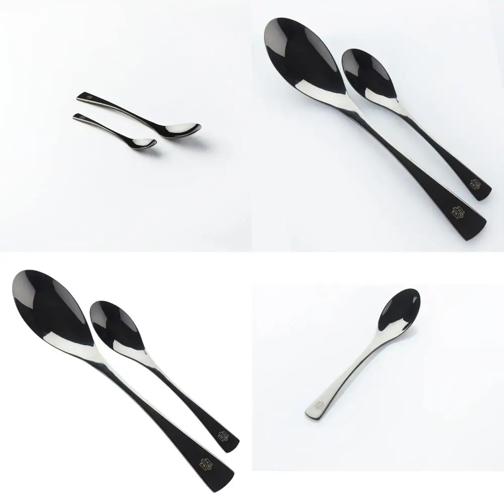 

Качественная ложка Rocher Duo от шеф-повара | Черный | Набор Quenelle из 2 предметов | Большой и маленький | Кулинарные и кондитерские инструменты