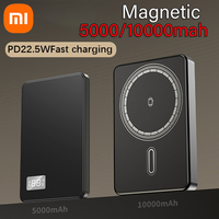 XIAOMI 10000mAh Magnetic Wireless PowerBank Ultra Thin Fast Charging Portable Charger LED Digital Display For iPhone Samsung